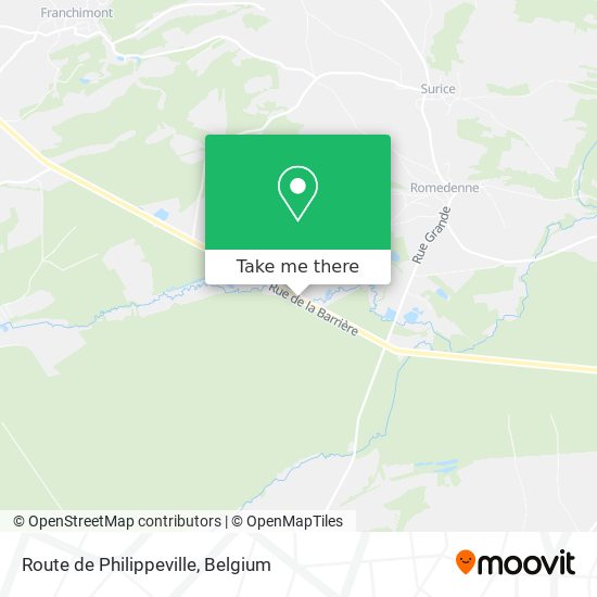 Route de Philippeville plan