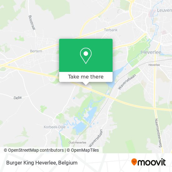 Burger King Heverlee map