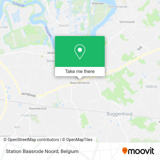 Station Baasrode Noord plan
