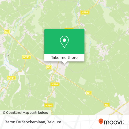 Baron De Stockemlaan map