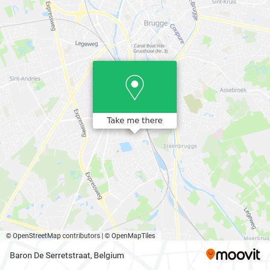 Baron De Serretstraat map