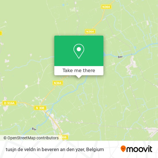 tusjn de veldn in beveren an den yzer map