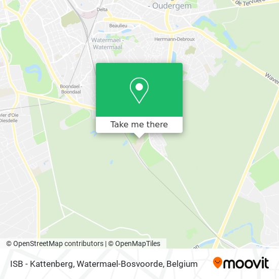 ISB - Kattenberg, Watermael-Bosvoorde plan