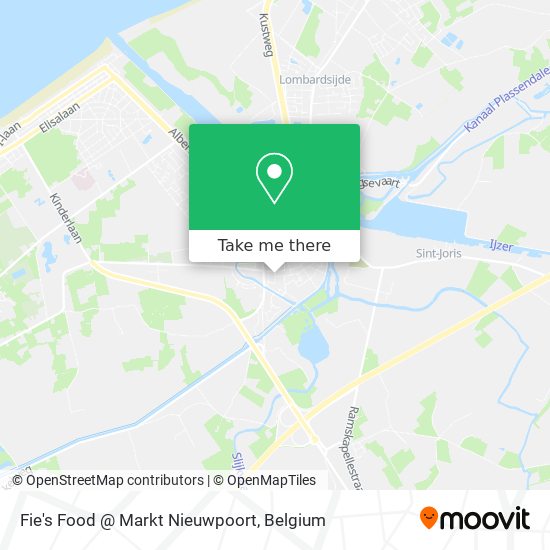 Fie's Food @ Markt Nieuwpoort map