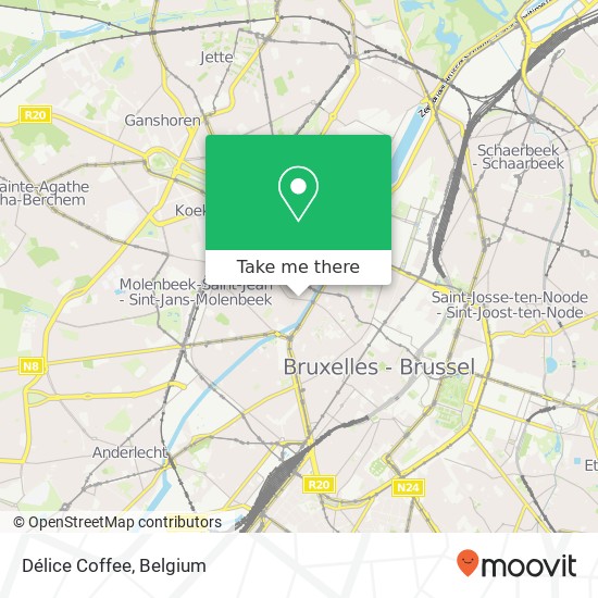 Délice Coffee map