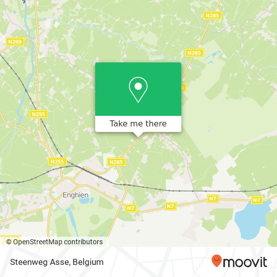 Steenweg Asse map
