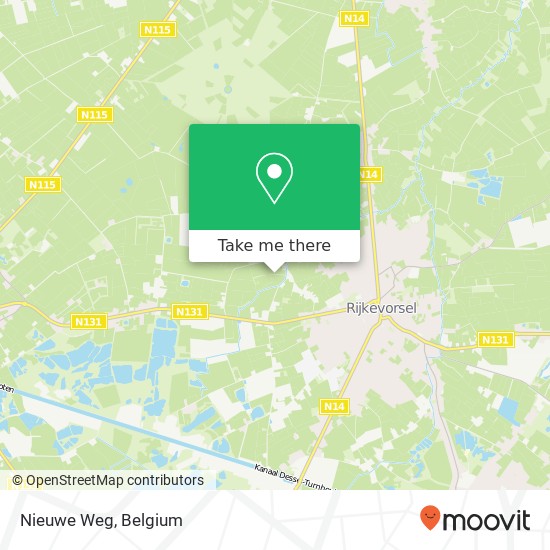 Nieuwe Weg map