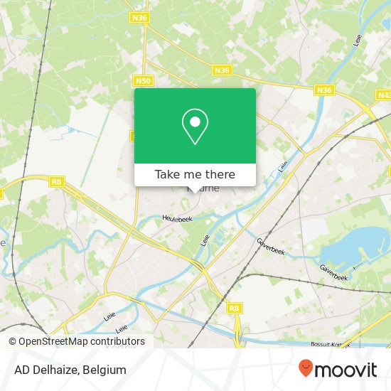 AD Delhaize map