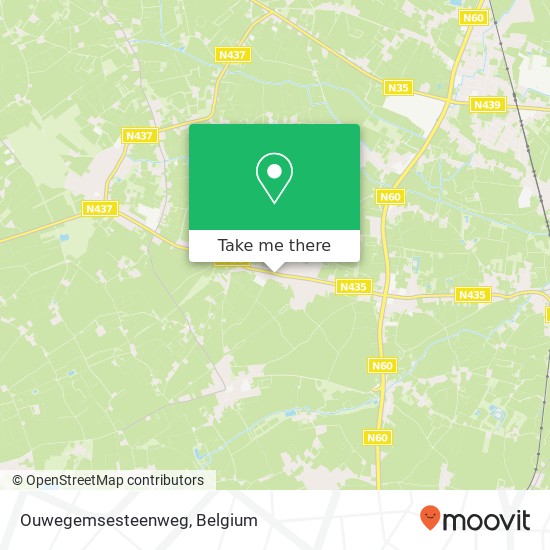 Ouwegemsesteenweg map