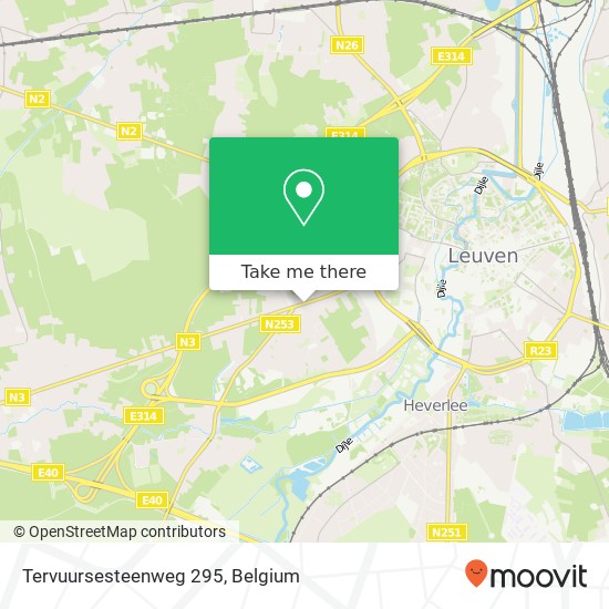 Tervuursesteenweg 295 map