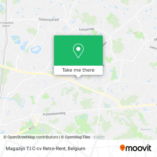 Magazijn  T.I.C-cv Retro-Rent map