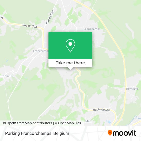 Parking Francorchamps map