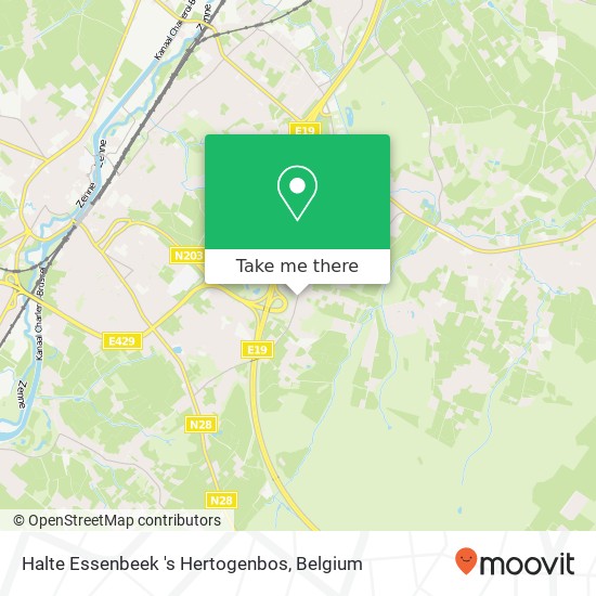 Halte Essenbeek 's Hertogenbos map