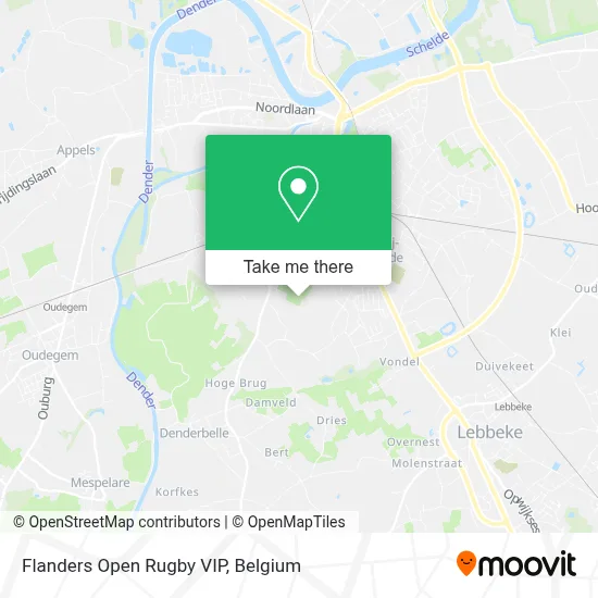 Flanders Open Rugby VIP plan