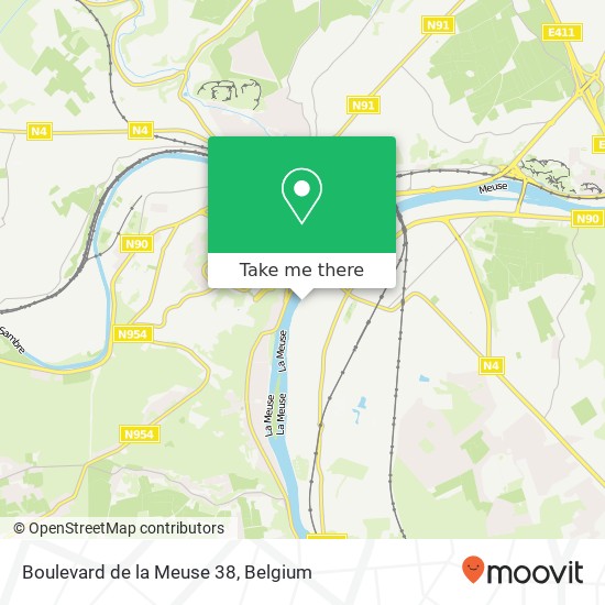 Boulevard de la Meuse 38 map