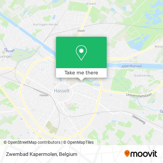 Zwembad Kapermolen map