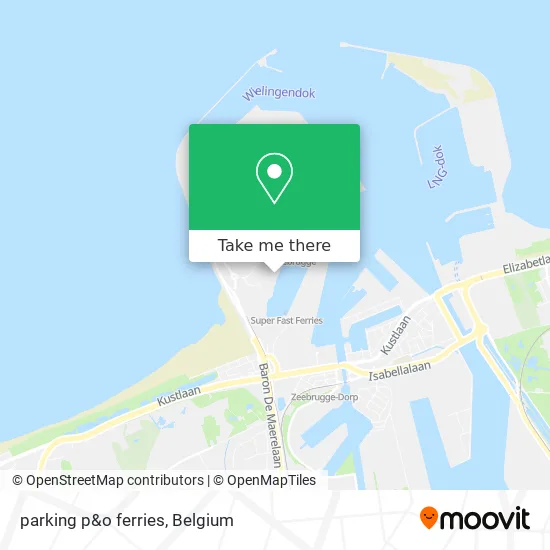 parking p&o ferries map