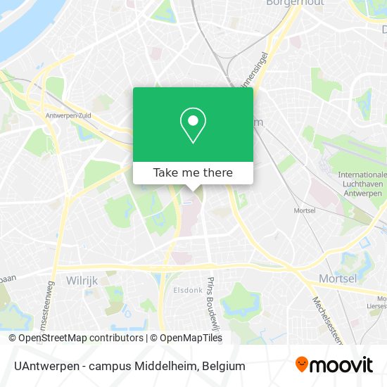 UAntwerpen - campus Middelheim plan