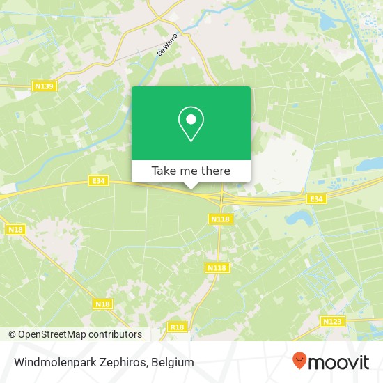 Windmolenpark Zephiros map