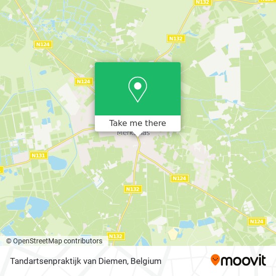 Tandartsenpraktijk van Diemen plan