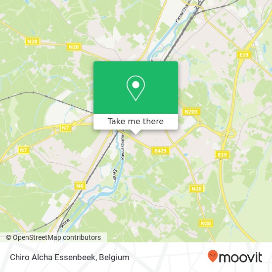 Chiro Alcha Essenbeek map