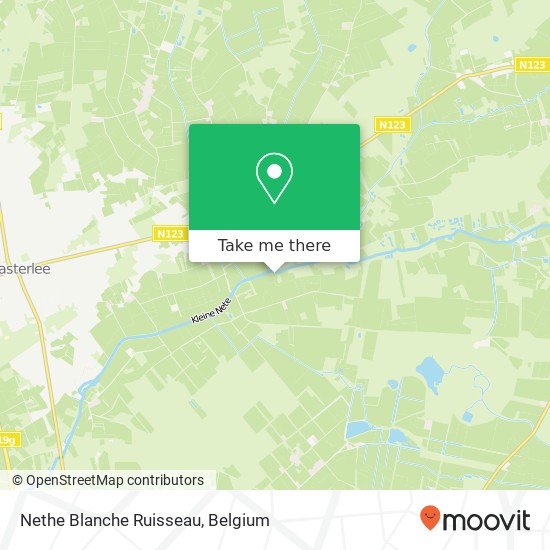 Nethe Blanche Ruisseau map