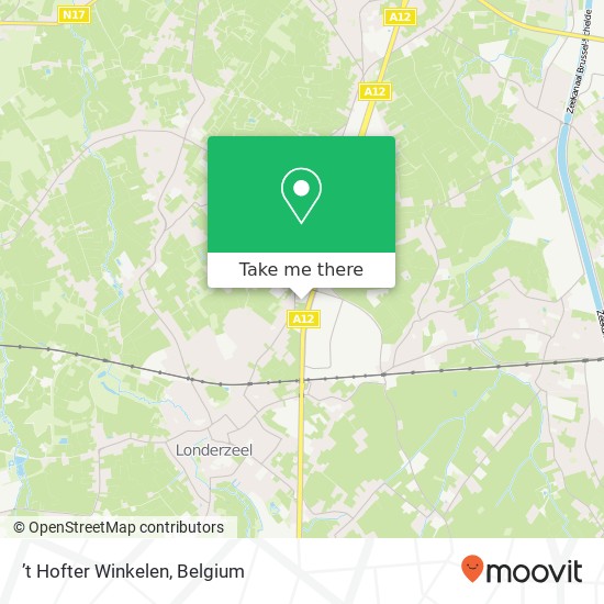 ’t Hofter Winkelen map