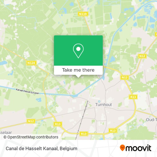Canal de Hasselt Kanaal map