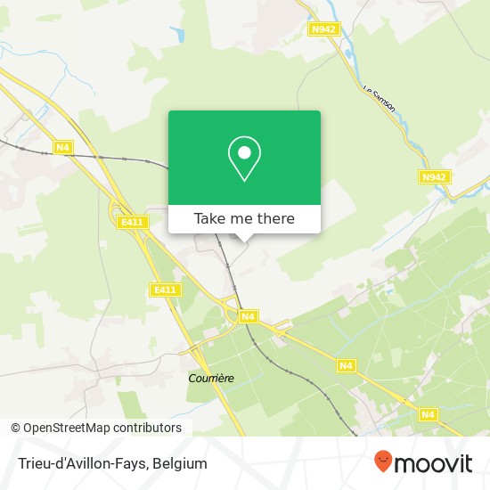 Trieu-d'Avillon-Fays map