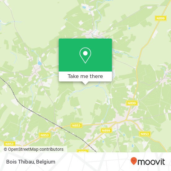 Bois Thibau map