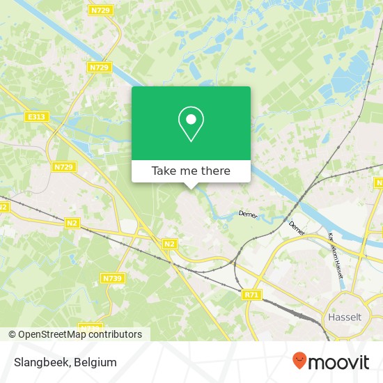 Slangbeek map