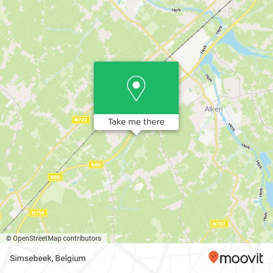 Simsebeek map