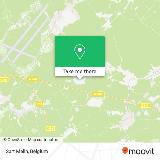 Sart Mélin map