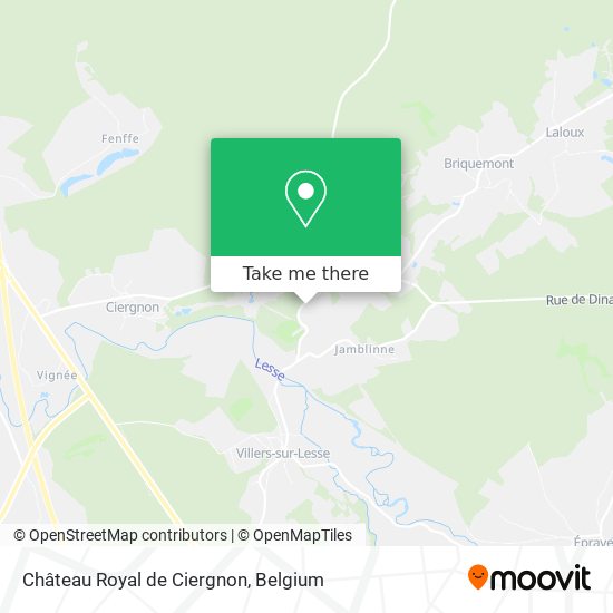 Château Royal de Ciergnon map
