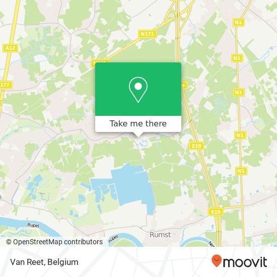 Van Reet map