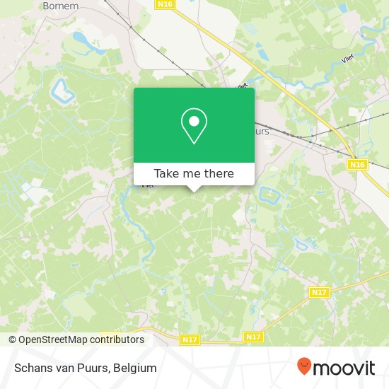 Schans van Puurs map