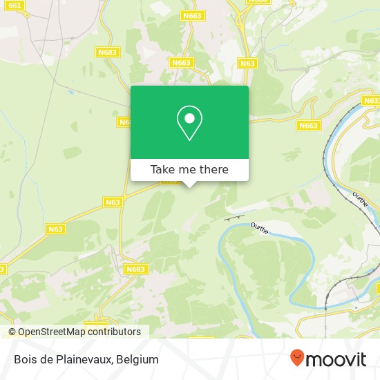 Bois de Plainevaux map