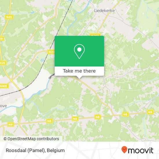 Roosdaal (Pamel) map