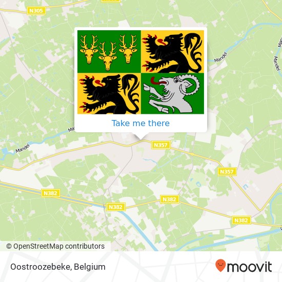 Oostroozebeke map