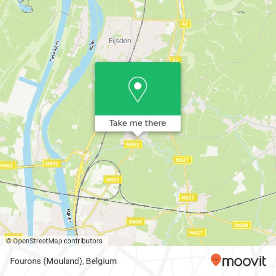 Fourons (Mouland) map