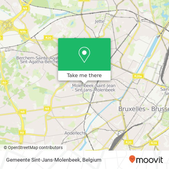 Gemeente Sint-Jans-Molenbeek map