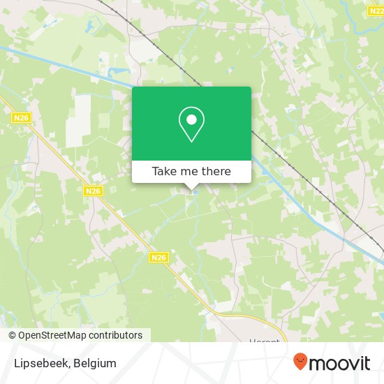 Lipsebeek map
