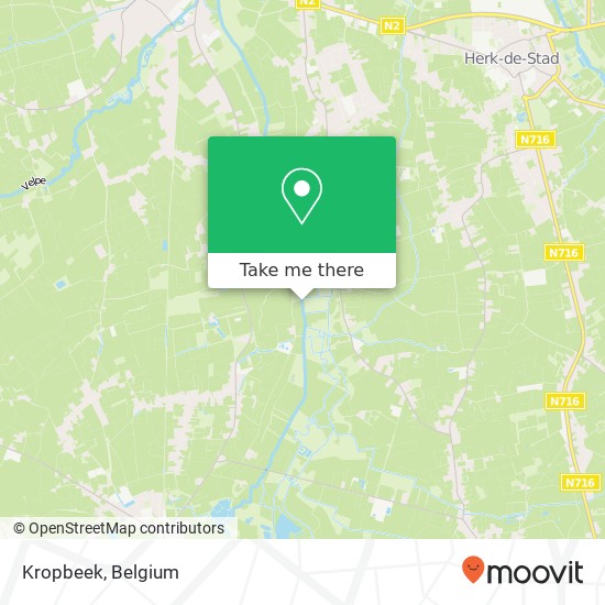 Kropbeek map