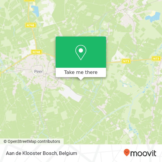 Aan de Klooster Bosch map