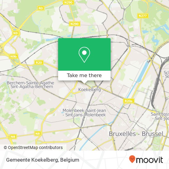 Gemeente Koekelberg map