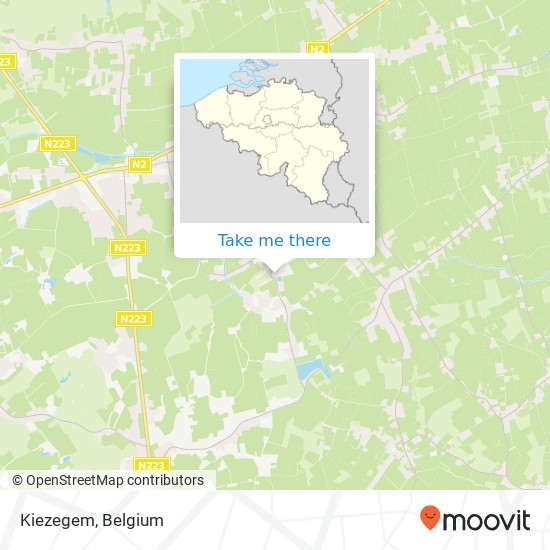 Kiezegem map