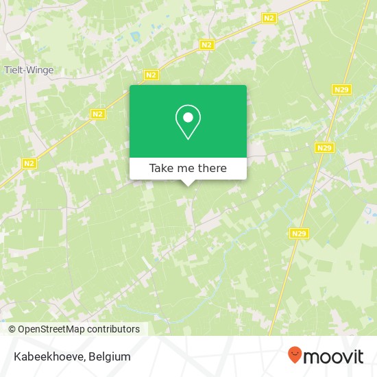 Kabeekhoeve map