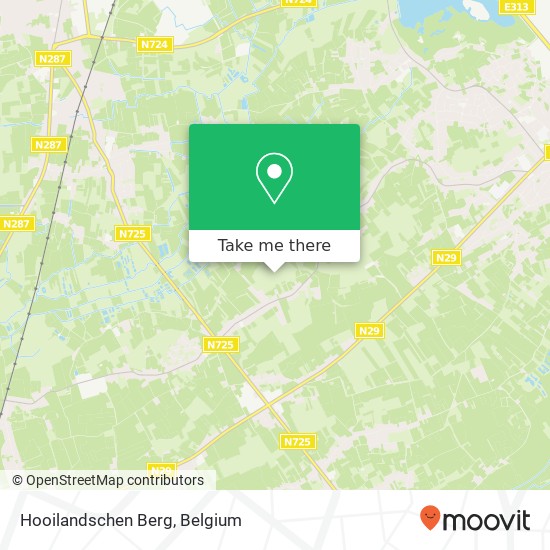 Hooilandschen Berg map