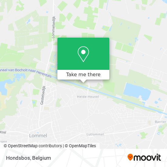 Hondsbos map