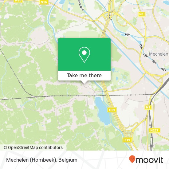 Mechelen (Hombeek) map